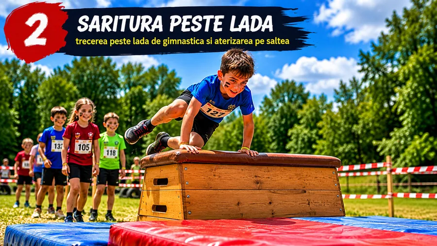 Obstacolul 2 — Ladă de gimnastică