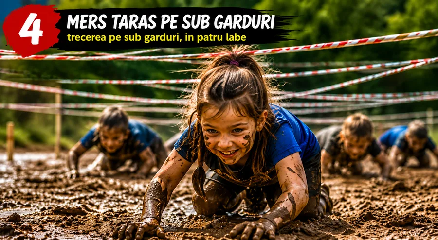 Obstacolul 4 — Garduri: trecerea pe sub garduri